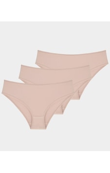 Aycı Pamuklu Basic Slip Külot 3'lü Paket Bej