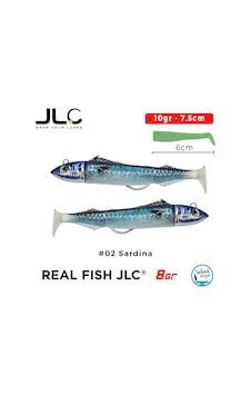 Jlc Real Fish 8 Combo Set 10gr 7.5cm 02 Sardina 2+2 Silikon Balık Jlc Real Fish 8 Combo Set 10gr 7.5cm 02 Sardina 2+2 Silikon Balık