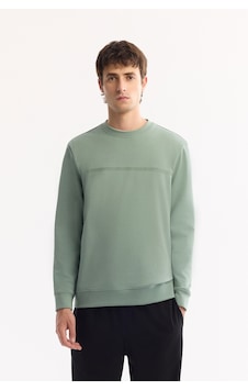 Avva Erkek Su Yeşili Bisiklet Yaka Pamuklu Bi-stretch Baskılı Regular Fit Sweatshirt A52y1325 Yeşil Avva Erkek Su Yeşili Bisiklet Yaka Pamuklu Bi-stretch Baskılı Regular Fit Sweatshirt A52y1325 Yeşil