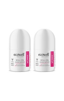 Ecowell Organik Kadın Roll-On Deodorant 75 ML x 2 Ecowell Organik Kadın Roll-On Deodorant 75 ML x 2