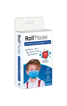 Roll Maske Cerrahi Erkek Çocuk Maskesi (10 x 12 Paket) 120 Adet Roll Maske Cerrahi Erkek Çocuk Maskesi (10 x 12 Paket) 120 Adet