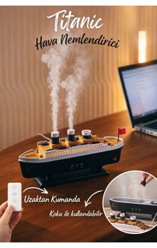 Buharlı Titanik/vapur/gemi Hava Nemlendirici Buhar Makinesi Kokulu Aromaterapi Difüzörü Işıklı Buharlı Titanik/vapur/gemi Hava Nemlendirici Buhar Makinesi Kokulu Aromaterapi Difüzörü Işıklı