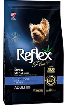 Reflex Plus Somonlu Mini ve Küçük Irk Yetişkin Köpek Maması 8 KG