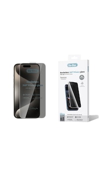 İphone 15 Pro Max Uyumlu Go Des Af Borderless Privacy Hayalet Temperli Cam Ekran Koruyucu Siyah