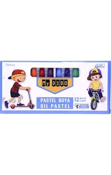 My Dido Pastel Boya Karton Kutu Köşeli 12 Renk Mavi Kapak