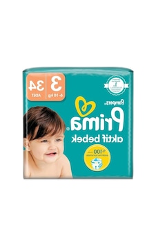 Aktif Bebek Bezi, 3 Beden Ve 34 Adet Standart Paket Aktif Bebek Bezi, 3 Beden Ve 34 Adet Standart Paket