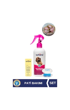 Kedi Diş Fırçası Ve %100 Doğal Pati Balm Nemlendirici Koruyucu Stick + Pati Kir Koku Giderici Sprey