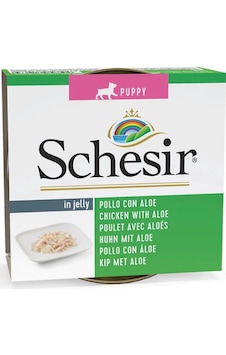 Schesir Jelly Tavuk Fileto Ve Aloe Vera Jöle İçinde Yavru Köpek Konservesi 150 Gr Schesir Jelly Tavuk Fileto Ve Aloe Vera Jöle İçinde Yavru Köpek Konservesi 150 Gr
