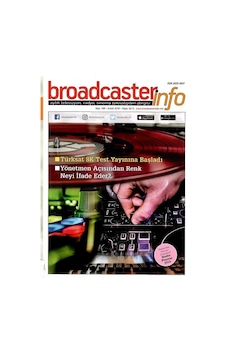 Broadcasterinfo:aylık Televizyon,radyo,sinema Teknolojileri Dergisi-türksat 8k Test Yayınına Başladı Sayı:168-aralık 2018 Retro Koleksiyon Eski Baskı