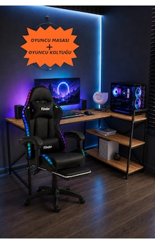 Oyuncu Masası + Oyuncu Koltuğu Takımı, L Masa Ve Ledli Sandalye Seti, Raflı Masa, Gaming Masası, Gaming Sandalyesi-7 Diğer Oyuncu Masası + Oyuncu Koltuğu Takımı, L Masa Ve Ledli Sandalye Seti, Raflı Masa, Gaming Masası, Gaming Sandalyesi-7 Diğer