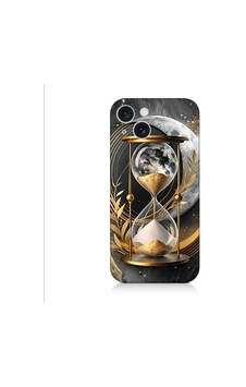 Apple Uyumlu iPhone 15 Altın Kum Saati Desenli Silikon Kılıf Silikon Apple Uyumlu iPhone 15 Altın Kum Saati Desenli Silikon Kılıf Silikon