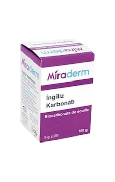 Miraderm İngiliz Karbonatı 20 x 5 gr Miraderm İngiliz Karbonatı 20 x 5 gr