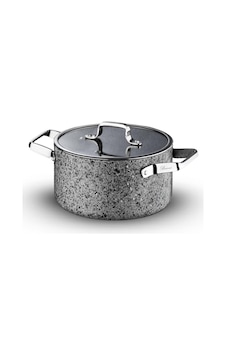 Brioni Stone-h İndüksiyon Tabanlı Çizilmez Derin Tencere - 24 Cm Gri Brioni Stone-h İndüksiyon Tabanlı Çizilmez Derin Tencere - 24 Cm Gri
