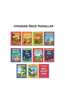 Uykudan Önce Masallar Seti 10 Kitap +1 Aktivite Takım / Kole...