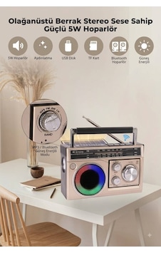 Nostalji Solar Enerjili Güneş Panelli Fm Radyo Şarj Edilebilir Bluetooth Hoparlör Rbg Işıklı Sd Kart Usb Ve El Fenerli Krem - 911392134 Nostalji Solar Enerjili Güneş Panelli Fm Radyo Şarj Edilebilir Bluetooth Hoparlör Rbg Işıklı Sd Kart Usb Ve El Fenerli Krem - 911392134