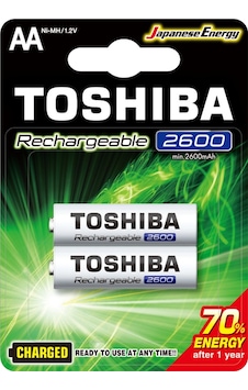 Toshıba 2600 Mah Şarjlı Kalem Pil 2li Tdrtr Toshıba 2600 Mah Şarjlı Kalem Pil 2li Tdrtr