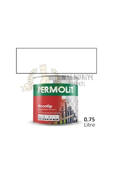 Permolit Monotip Beyaz Sentetik Antipas Boya 0.75 Lt. Permolit Monotip Beyaz Sentetik Antipas Boya 0.75 Lt.
