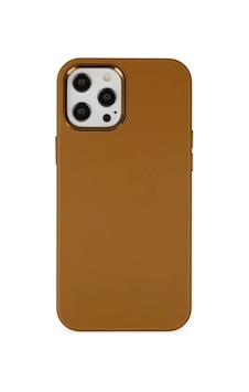 Apple İphone 12 Pro Max Kılıf Asya Deri Silikon - Kahverengi Apple İphone 12 Pro Max Kılıf Asya Deri Silikon - Kahverengi