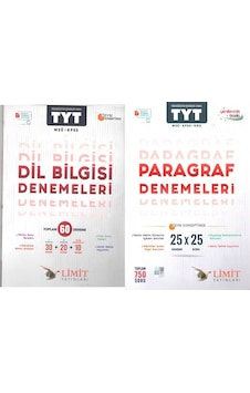 Limit Yayınları Tyt Paragraf Ve Dil Bilgisi Deneme Seti 2 Kitap Limit Yayınları Tyt Paragraf Ve Dil Bilgisi Deneme Seti 2 Kitap