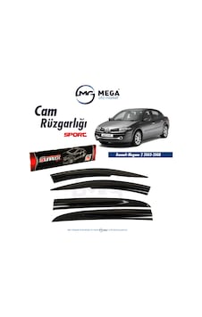 Renault Megane 2 Sedan 2003-2008 Cam Rüzgarlık Mugen Tip Sunplex Renault Megane 2 Sedan 2003-2008 Cam Rüzgarlık Mugen Tip Sunplex