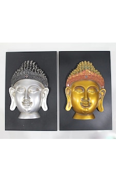 Tedar Duvara Asmalı Buda Büstü 6aly190 Najmaddin