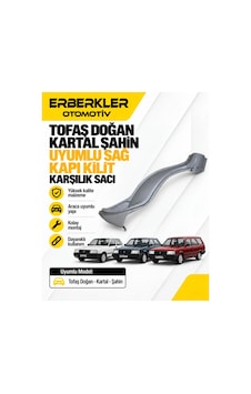Tofaş Doğan Kartal Şahin Uyumlu Sağ Kapı Kilit Karşılık Sacı - Erb610 Tofaş Doğan Kartal Şahin Uyumlu Sağ Kapı Kilit Karşılık Sacı - Erb610