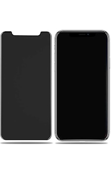 Apple Uyumlu   iPhone XS 5.8 ​​​​​​​​​​​​Zore Rika Premium Hayalet Temperli Cam Ekran Koruyucu Siyah