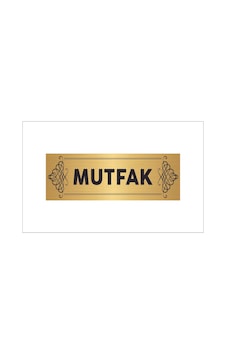 Mutfak Yazılı Gold Renk Metal Etiket Mutfak Yazılı Gold Renk Metal Etiket