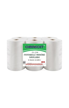 Omnisoft 25 CM Fotoselli Makine Havlusu 6 Rulo 4 KG Omnisoft 25 CM Fotoselli Makine Havlusu 6 Rulo 4 KG