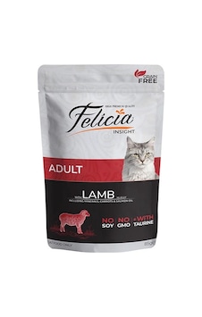 Felicia Kuzulu Tahılsız Pouch Konserve Yetişkin Kedi Maması 85 G Felicia Kuzulu Tahılsız Pouch Konserve Yetişkin Kedi Maması 85 G