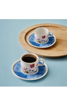 Güral Mental 4 Parça 2 Kişilik Kahve Takımı 6709 Mavi 5656590 Güral Mental 4 Parça 2 Kişilik Kahve Takımı 6709 Mavi 5656590