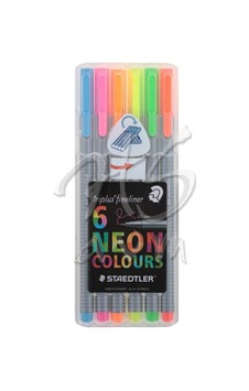 Staedtler Triplus Fineliner Ince Uçlu Keçeli Kalem 6Lı Neon