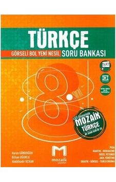 8.Sınıf Görseli Bol Yeni Nesil Türkçe Soru Bankası - Mozaik 8.Sınıf Görseli Bol Yeni Nesil Türkçe Soru Bankası - Mozaik