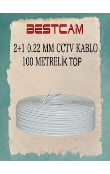 2+1 0,22 Mm Cctv Kablo 100 Metrelik Top 2+1 0,22 Mm Cctv Kablo 100 Metrelik Top