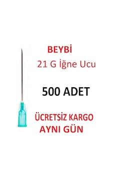 Beybi Enjektör Şırınga İğne Ucu 21 G Yeşil 500 Adet Beybi Enjektör Şırınga İğne Ucu 21 G Yeşil 500 Adet
