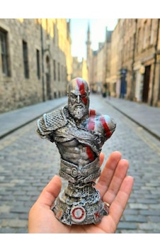 3d God Of War / Kratos Leviathan Büst Figürü / Playstation Oyun Karakteri 15cm/fanart 3d God Of War / Kratos Leviathan Büst Figürü / Playstation Oyun Karakteri 15cm/fanart