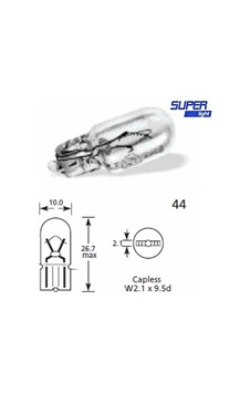 Super Light T15 Dipsiz Halojen Park Ampulü 12v 5w 1 Adet