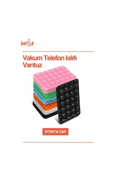 Telefon Tutucu Vantuz Siyah Beyaz