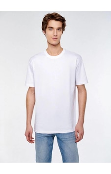 Mavi Kısa Kol Erkek T-shirt M066249-620-21350 Beyaz Mavi Kısa Kol Erkek T-shirt M066249-620-21350 Beyaz