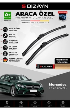 S-dizayn Mercedes-benz E Serisi W213 Ön Cam Silecek Seti 2016-2023 Premium Araca Özel 60-55 Cm A+ Ka