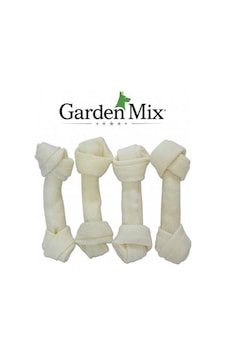 Gardenmix Beyaz Düğüm Deri Kemik 12-13 Cm/4 Lü Gardenmix Beyaz Düğüm Deri Kemik 12-13 Cm/4 Lü