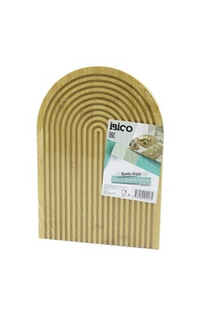 Yarım Daire Çift Taraflı Düz - Klı Ahşap Bambu Sunum Tepsi 22x32cm Çok Renkli Yarım Daire Çift Taraflı Düz - Klı Ahşap Bambu Sunum Tepsi 22x32cm Çok Renkli