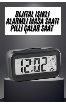 Hubrendy Tekno Gece Dijital Masa Saati Dijital Alarmlı Led Ekran Pilli Çalar Saat Diğer Hubrendy Tekno Gece Dijital Masa Saati Dijital Alarmlı Led Ekran Pilli Çalar Saat Diğer