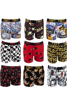 Teet Premium Erkek Boxer Pamuklu Desenli 9'Lu Set K4 001 Teet Premium Erkek Boxer Pamuklu Desenli 9'Lu Set K4 001