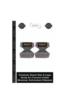 Premium Shock Man 8 Loop Strap Gri-turuncu Erkek Aksesuar Antrenman Ekipman Premium Shock Man 8 Loop Strap Gri-turuncu Erkek Aksesuar Antrenman Ekipman