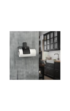 Yapışkanlı Kağıt Rulo Havluluk Peçetelik Havlu Kağıtlık Mat Siyah Banyo Mutfak Düzenleyici Diğer