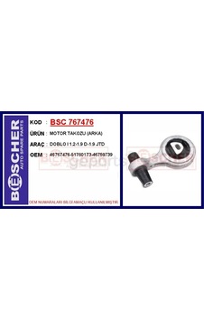 Motor Takozu Arka Fiat Doblo 1 1.2-1.9 D-1.9 Jtd Motor Takozu Arka Fiat Doblo 1 1.2-1.9 D-1.9 Jtd