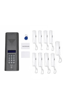 Kart Okumalı Dijital Panel Ve Telefonlu Konuşma Apartman Sistemleri 9 Daire Paket Kart Okumalı Dijital Panel Ve Telefonlu Konuşma Apartman Sistemleri 9 Daire Paket