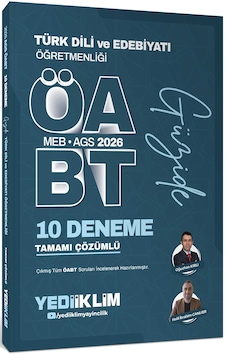 Yediiklim Yayınları 2026 Meb Ags Öabt Güzide Türk Dili Ve Edebiyatı Öğretmenliği Tamamı Çözümlü 10 Deneme Yediiklim Yayınları 2026 Meb Ags Öabt Güzide Türk Dili Ve Edebiyatı Öğretmenliği Tamamı Çözümlü 10 Deneme