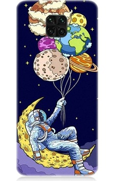 Xiaomi Redmi Note 9 Pro Uyumlu Astronot Ve Gezegenler Desenli Silikon Kılıf Xiaomi Redmi Note 9 Pro Uyumlu Astronot Ve Gezegenler Desenli Silikon Kılıf